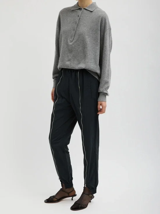 NWT•Tibi Nylon Zipper Joggers, S (regular inseam) - Picture 1 of 14